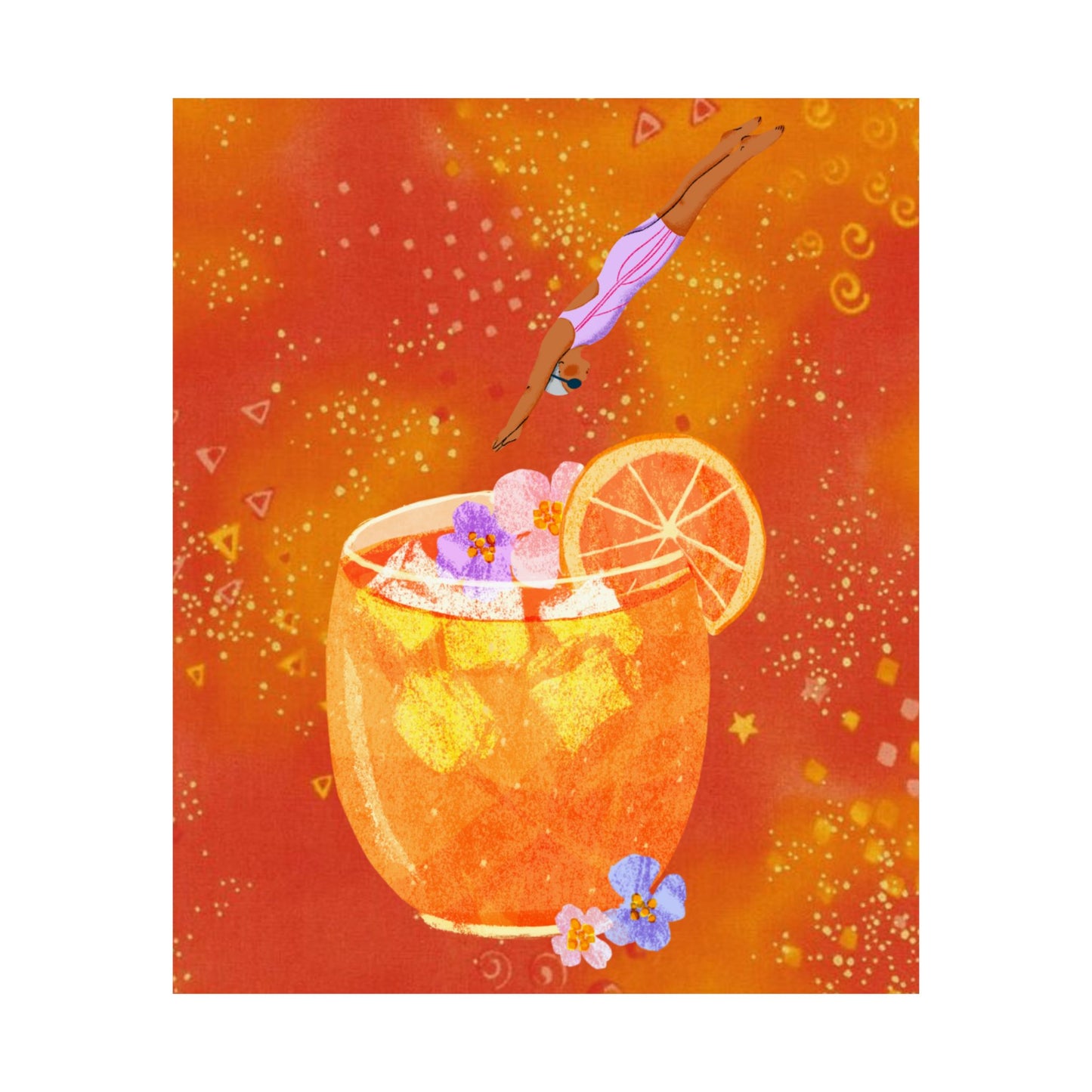 Citrus Glow- Orange Cocktail Theme Poster