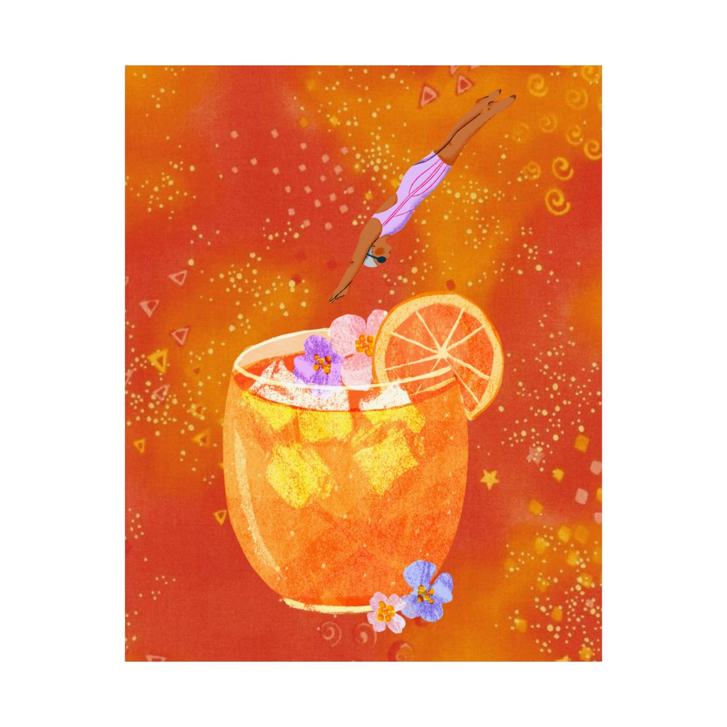 Citrus Glow- Orange Cocktail Theme Poster