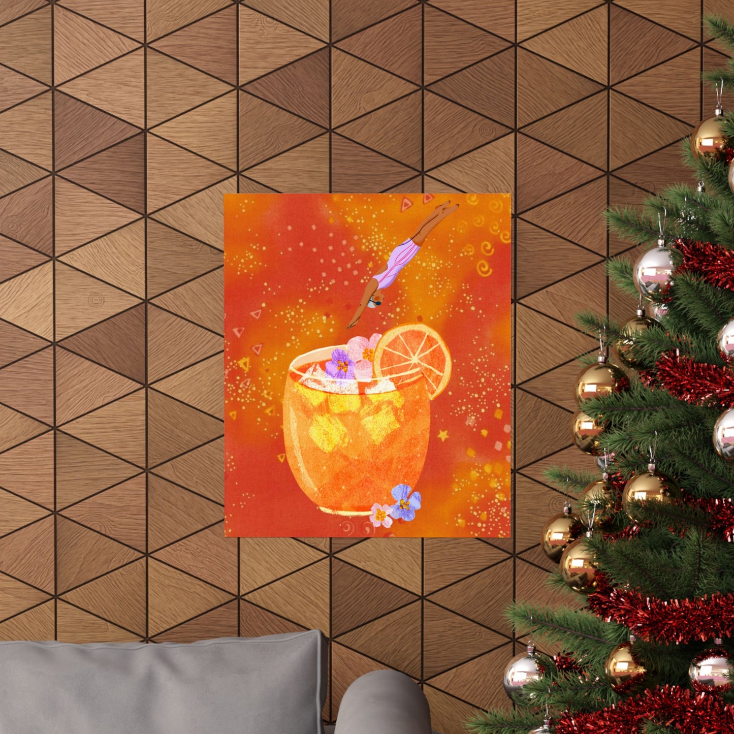 Citrus Glow- Orange Cocktail Theme Poster