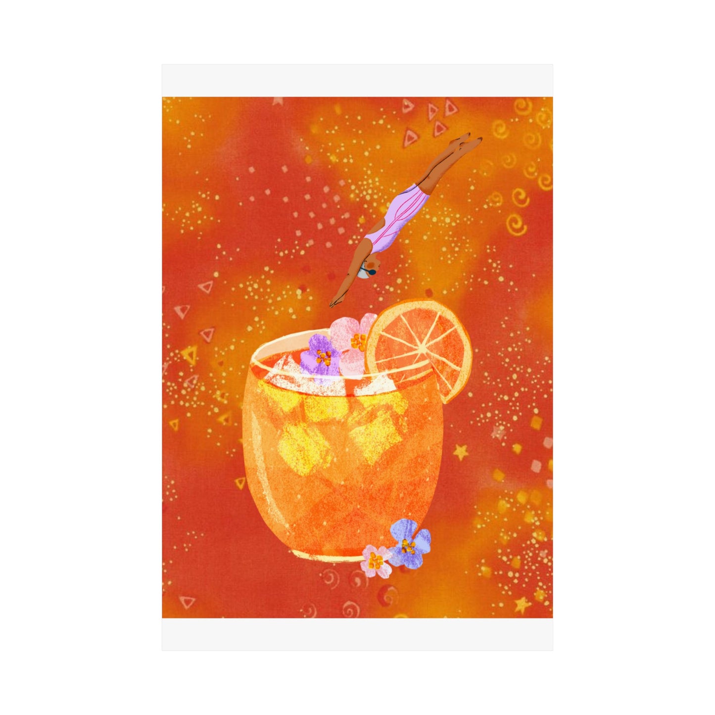 Citrus Glow- Orange Cocktail Theme Poster