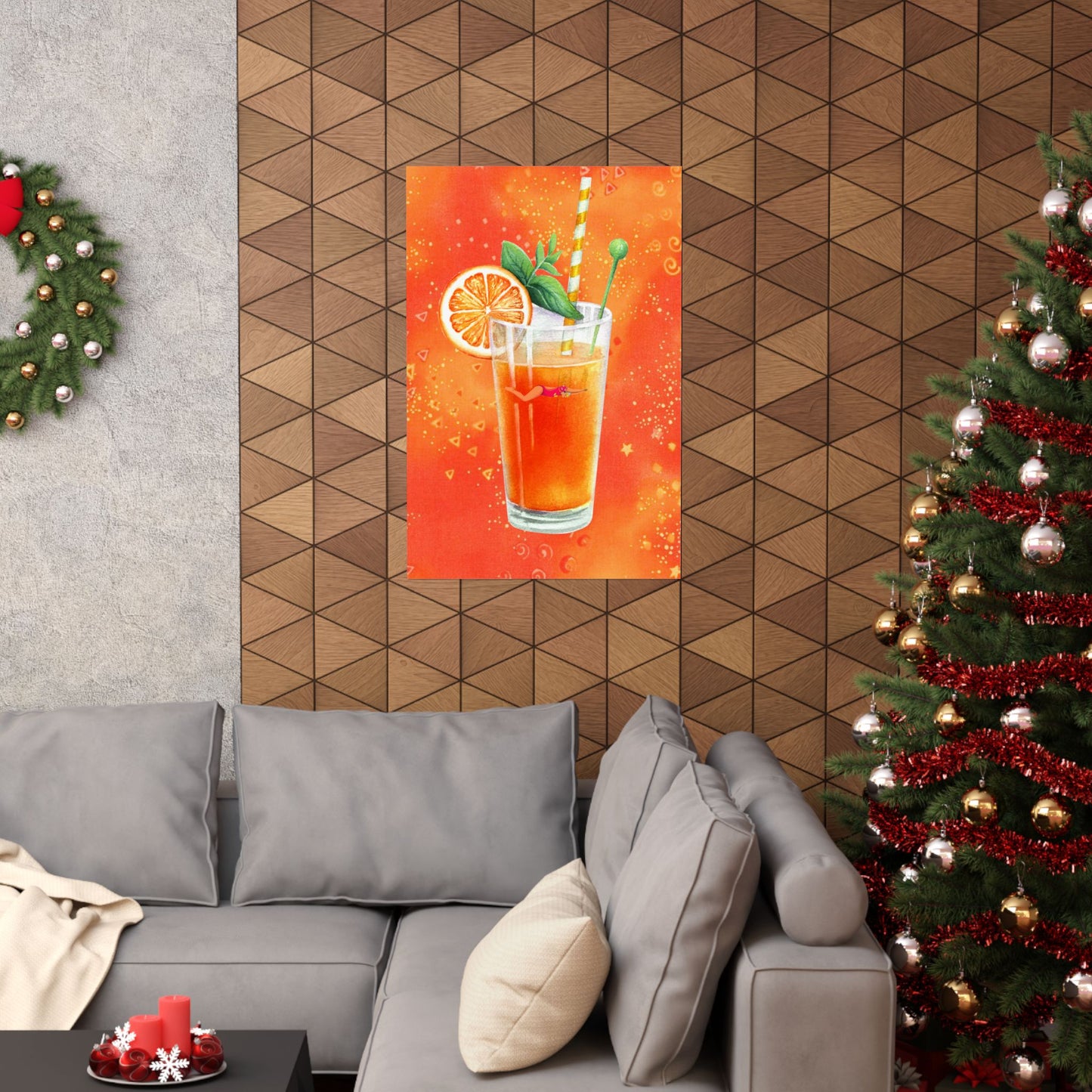 Sun-Kissed Spritz – Tangerine Themed Cocktail Poster