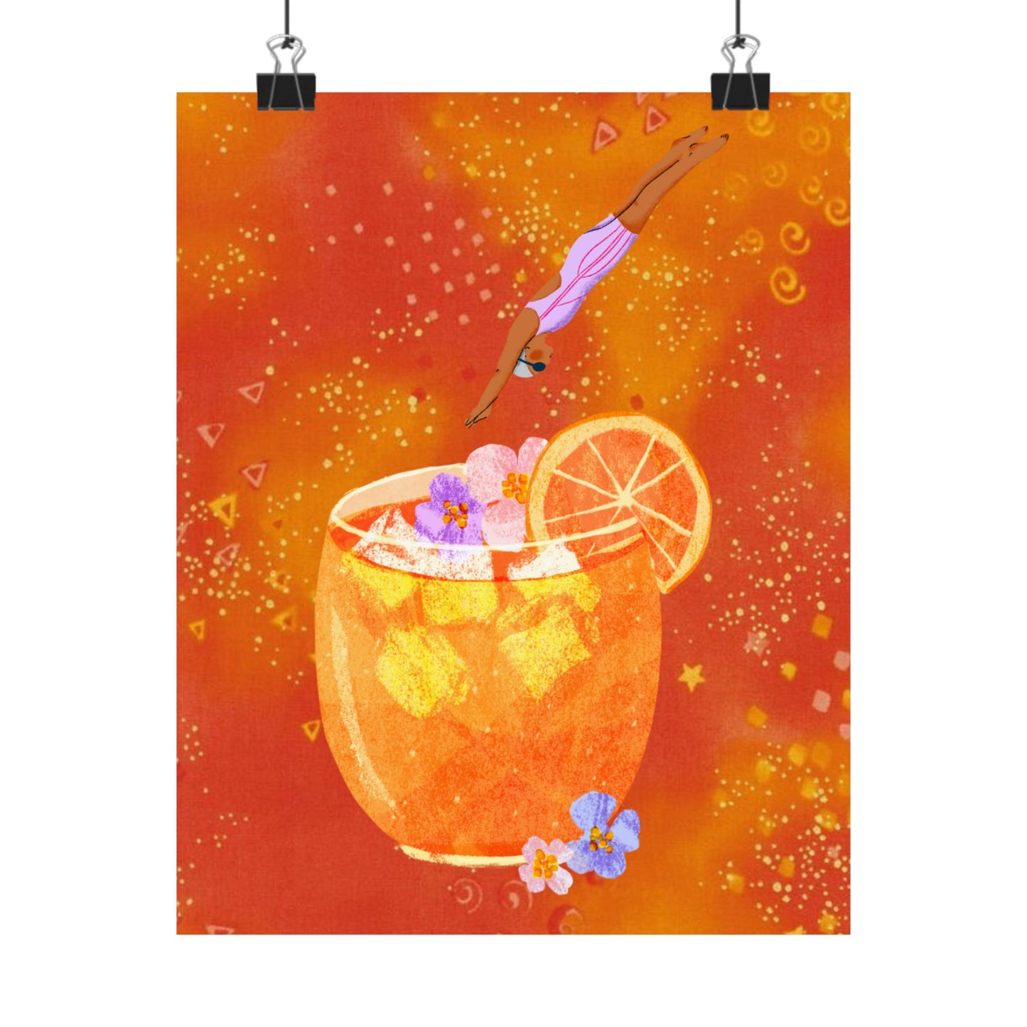 Citrus Glow- Orange Cocktail Theme Poster